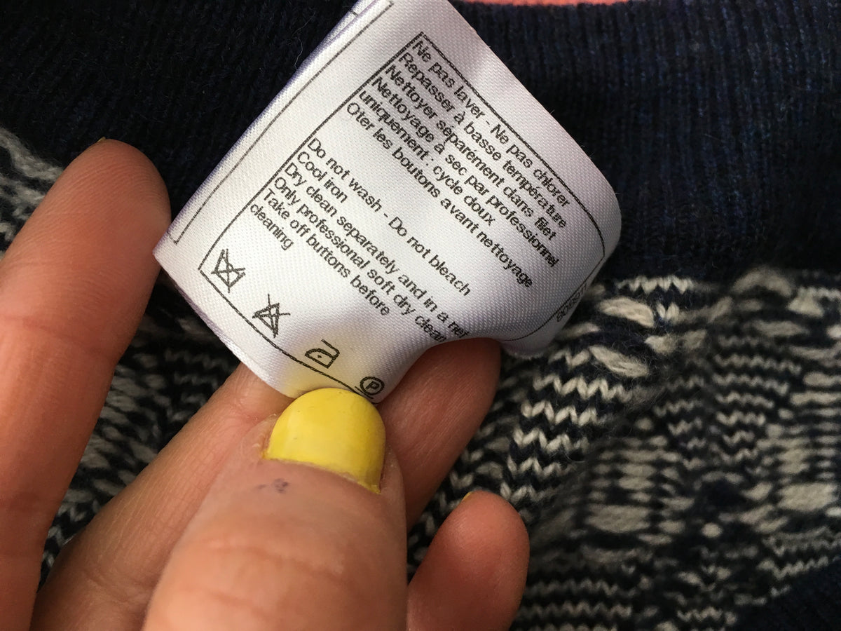 Chanel 2014 Fair Isle Knit Cashmere Joggers Leggings Pants F 36 UK 8 US 4 S Ladies