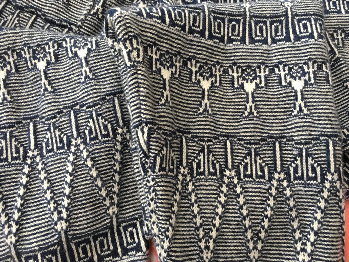 Chanel 2014 Fair Isle Knit Cashmere Joggers Leggings Pants F 36 UK 8 US 4 S Ladies