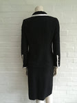 Chanel 04P Black Wool Silk 2-piece suit F 36 UK 8 US 4 S LADIES
