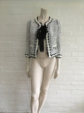 CHANEL 05P MOST WANTED TWEED JACKET WITH CHIFFON BOWS F 36 UK 8 US 4 S $4,500 ladies