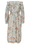 ZIMMERMANN  Multi Pavilion Off The Shoulder Smock Casual Maxi Dress Size 1 S small ladies