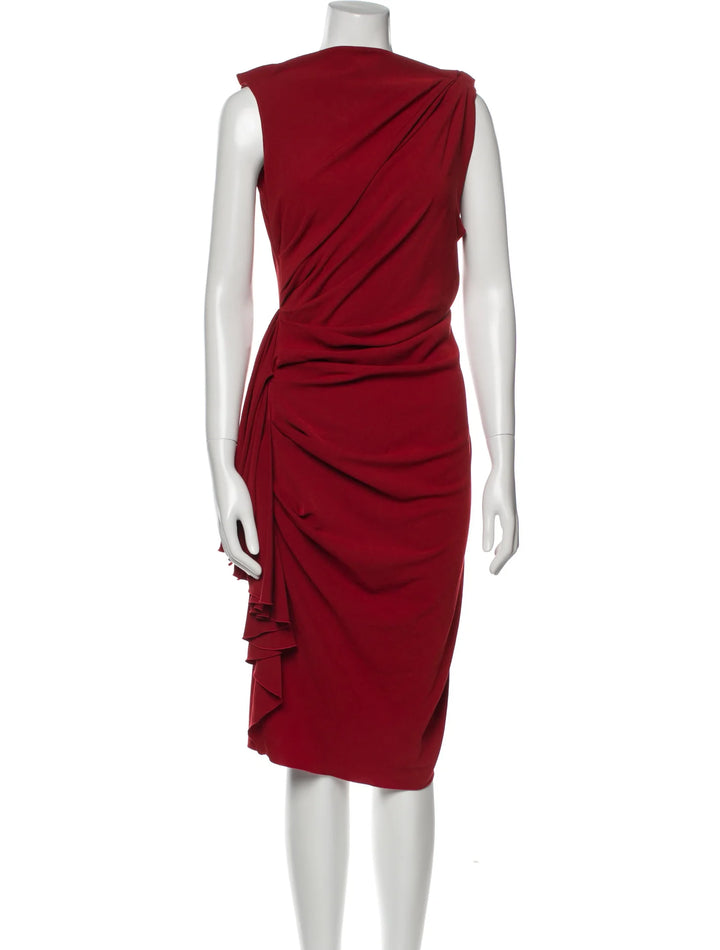 LANVIN 10 years Collection Runaway Iconic Red Dress SZ S small ladies