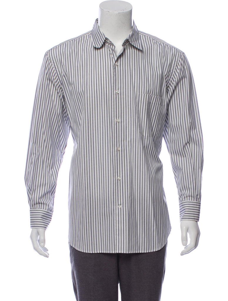 BURBERRY LONDON LONG SLEEVE BUTTON-UP STRIPED SHIRT SIZE 16 1/2 35 me –  Afashionistastore