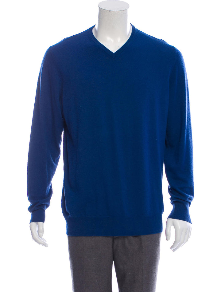 Loro Piana Baby Cashmere V-neck Sweater Jumper Size I 54 US 44 men
