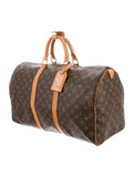 LOUIS VUITTON Monogram Keepall 45 Bag Handbag Ladies