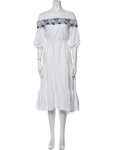 PETER PILOTTO White Off Shoulders Cotton Lace Pallas Dress Size UK 12 ladies