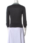 MOST WANTED PRADA  THIN KNIT CROPPED SWEATER JUMPER CASHMERE & SILK SIZE 42 ladies