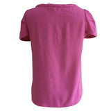 MAJE Hitch ruched twill top in pink  Size 2 M Medium Ladies