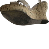 MIU MIU PATENT LEATHER sandals Wedges Size 37.5 UK 4.5 US 7.5 Ladies