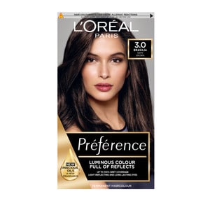 L’Oréal Paris Preference Shine Oil Brasilia Dark Brown 3.0 Permanent Hair Dye ladies