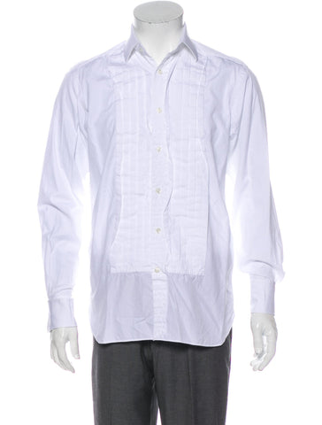 Ralph Lauren Polo Long Sleeve Tuxedo Shirt Size 39 15 1/2" men