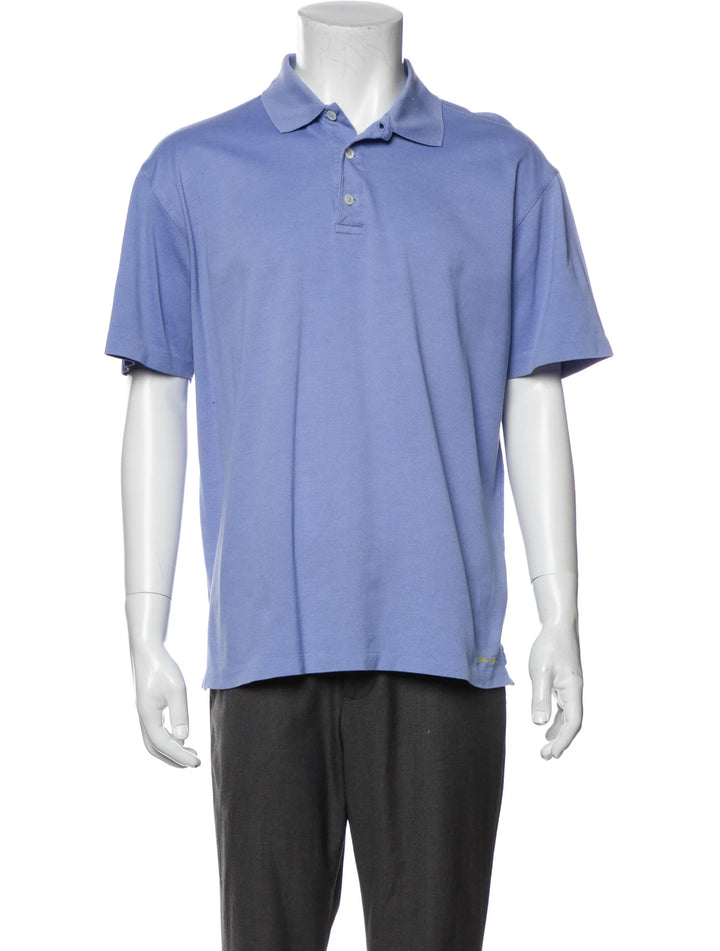 Polo Ralph Lauren Classic Fit Lake Blue Distressed Polo T shirt Size S/P Small men