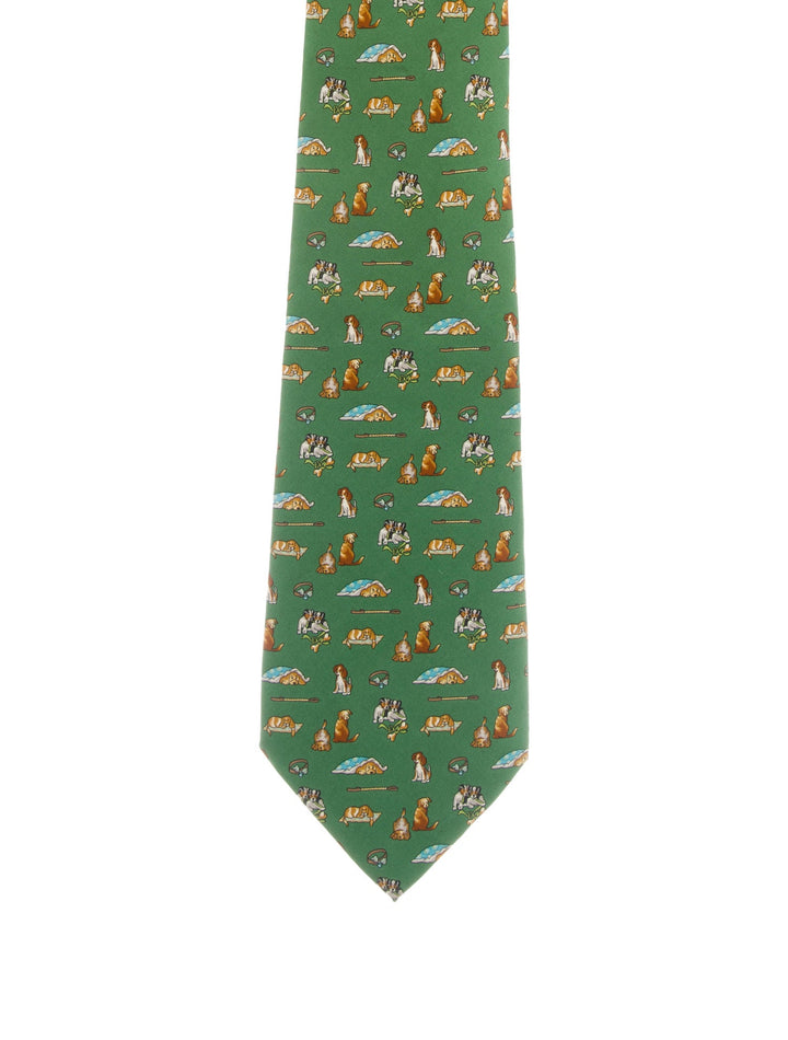 Salvatore Ferragamo Silk Printed Tie men