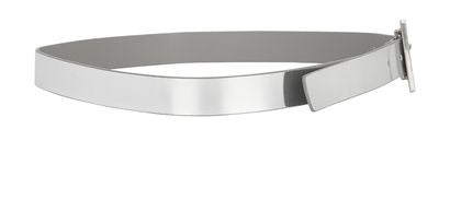 Bottega Veneta Triangle silver leather belt Ladies
