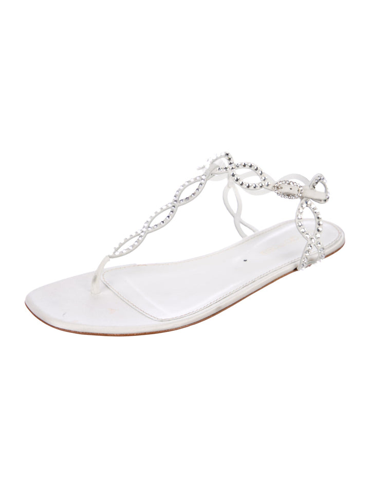 Sergio Rossi Embellished Thong Sandals Thong Shoes Size 36 UK 3 US 6 ladies