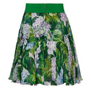 Dolce & Gabbana Celebrities Fav Hydrangea Floral Silk Skirt Size I 40 UK 8 US 4 ladies