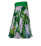 Dolce & Gabbana Celebrities Fav Hydrangea Floral Silk Skirt Size I 40 UK 8 US 4 ladies