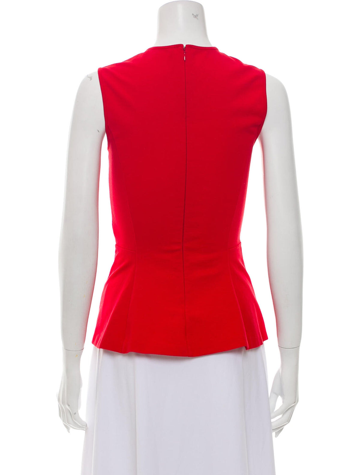Stella McCartney Crew Neck Sleeveless Red Top Size I 38 UK 6 US 2 ladies