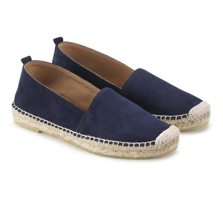 THE WHITE COMPANY Suede Espadrilles - Navy Shoes Size 38 Ladies