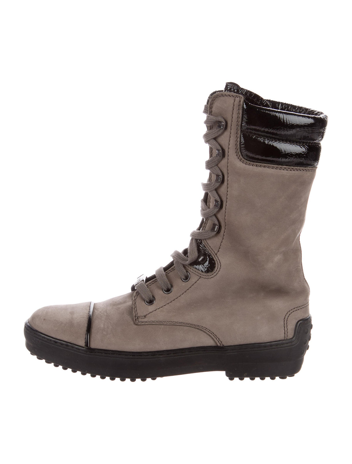 TOD'S Suede Leather Ankle Boots Booties Shoes Ladies