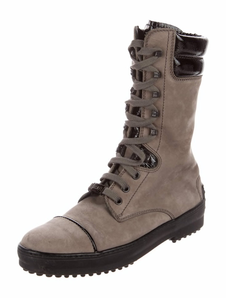 TOD'S Suede Leather Ankle Boots Booties Shoes Ladies