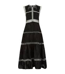 Alexis Women's Black Karim Panel Midi Dress Ladies