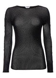 Wolford Comet Long Sleeve Knit Swarovski Pullover SIZE L large Ladies