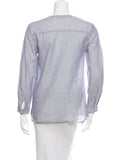 VANESSA BRUNO LONG SLEEVE STRIPED BUTTON-UP SHIRT F38 S SMALL LADIES