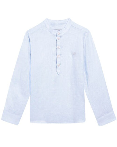 Tartine et Chocolat KIDS Boys’ Blue Linen Shirt 3 Years old children