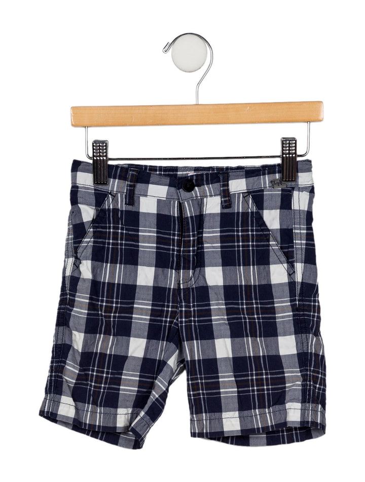 il gufo Boys' Plaid Bermuda Shorts Size 10 years old children