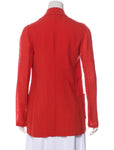 JASMINE DI MILO OVERSIZED RED SILK WOOL BLAZER SIZE UK 8 US 4 EU 36 ladies