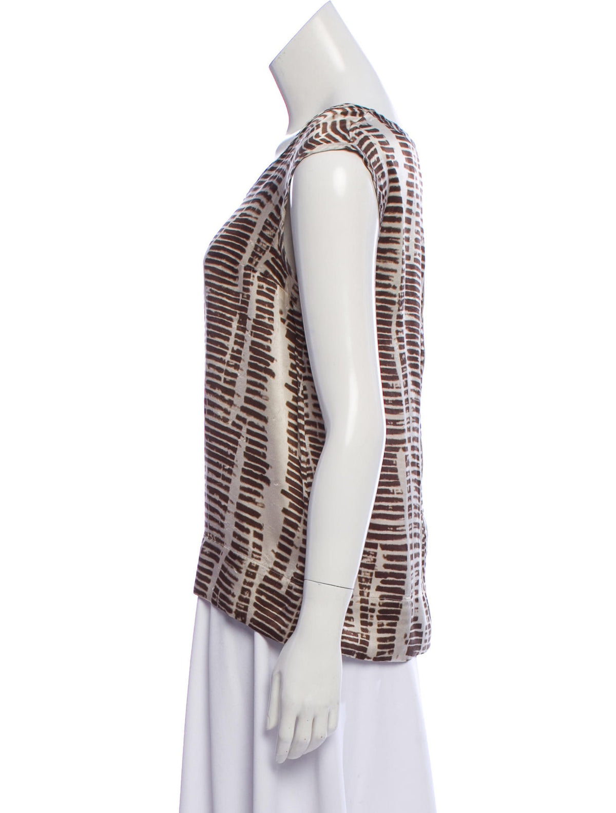 Max Mara MaxMara printed silk sleeveless top blouse Ladies