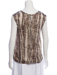 Max Mara MaxMara printed silk sleeveless top blouse Ladies