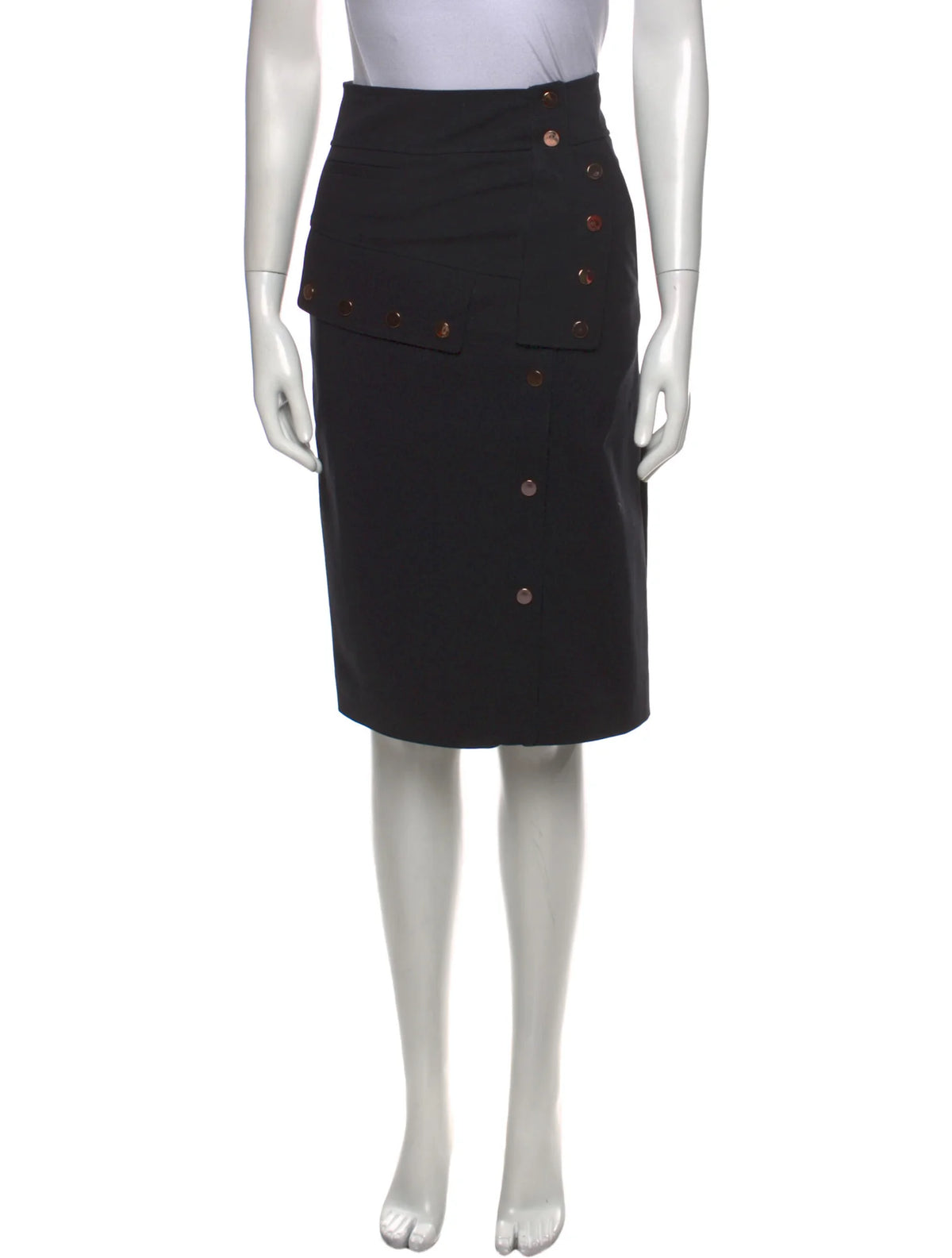 TIBI Knee Length Studded Pencil Skirt Size US 0 XXS ladies