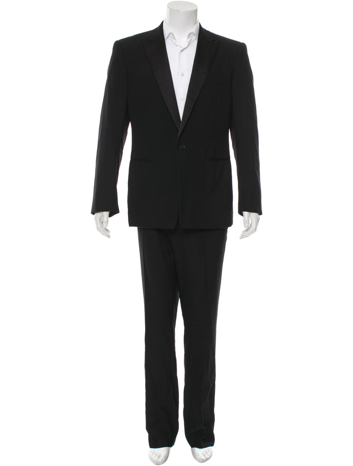 RALPH LAUREN BLACK LABEL WOOL TWO-PIECE TUXEDO SUIT SIZE 44R 37 XXL (TROUSERS) MEN