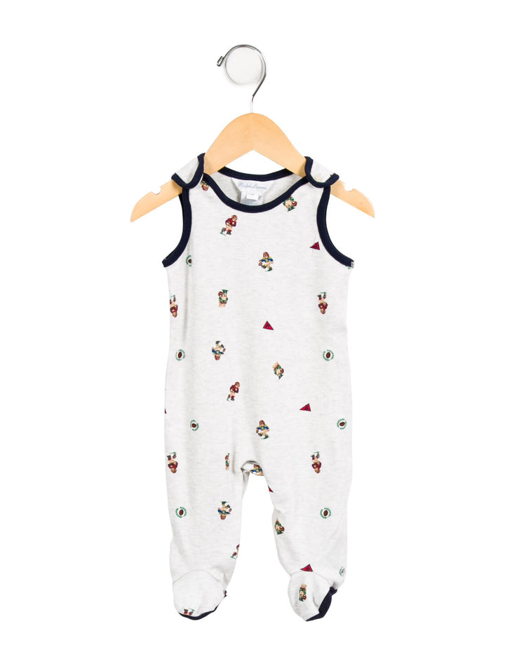 Ralph Lauren Baby Boys Signature All in one Sleepsuit newborn children