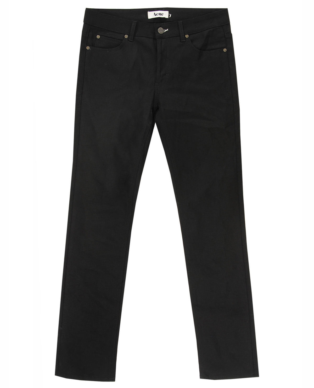 ACNE JEANS Black Hex Denim Skinny Jeans SIZE 26 / 32 ladies