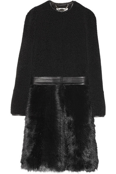 Mulberry Paneled shearling coat $5,000 Size UK 8 US 6 S Small jacket Ladies