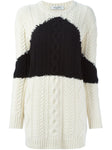 VALENTINO Virgin Wool-Cashmere Cabel Knit Pullover Jumper Sweater Size M Medium Ladies