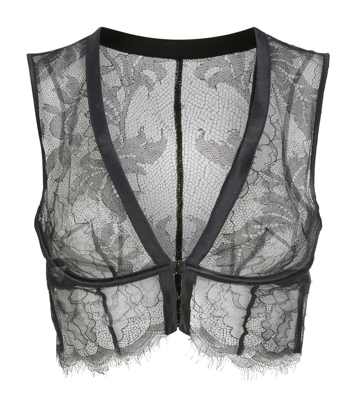 Agent Provocateur Sofiia satin-trimmed stretch-lace plunge bra  Ladies