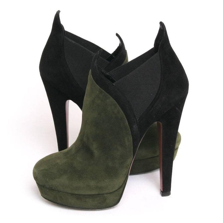 AZZEDINE ALAÏA SUEDE ROUND-TOE  Boots  Shoes Ladies