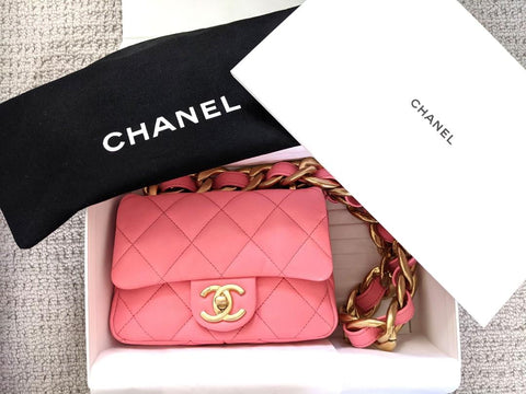CHANEL 2022 Limited Lambskin Quilted Small CC Funky Town Flap Bag