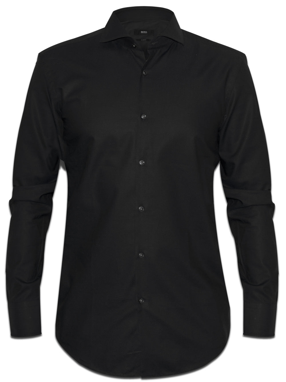 HUGO BOSS BLACK SLIM FIT LONG SLEEVE BUTTON-UP SHIRT SIZE 39 15 1/2" Men