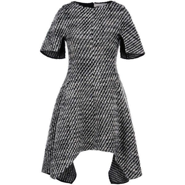 Stella McCartney Ayana asymmetric wool-blend tweed mini dress LADIES