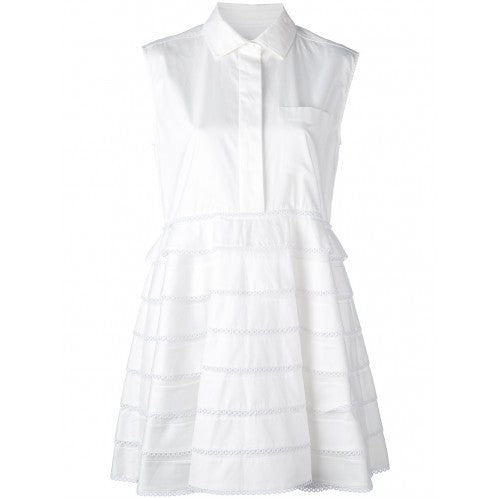 Carven Ruffled Shirt Dress Day Dress Ladies