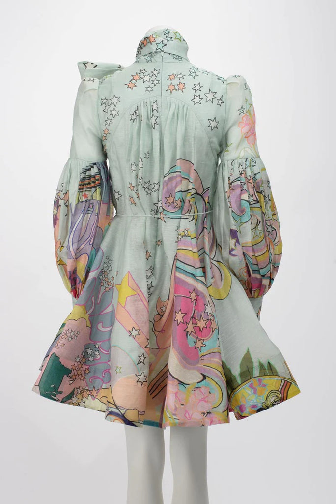 ZIMMERMANN MOST Wanted Collage Concert Tie Neck Mini Dress Size 0 XS l – Afashionistastore ZIMMERMANN MOST Wanted Collage Concert Tie Neck Mini Dress Size 0 XS l – Afashionistastore
