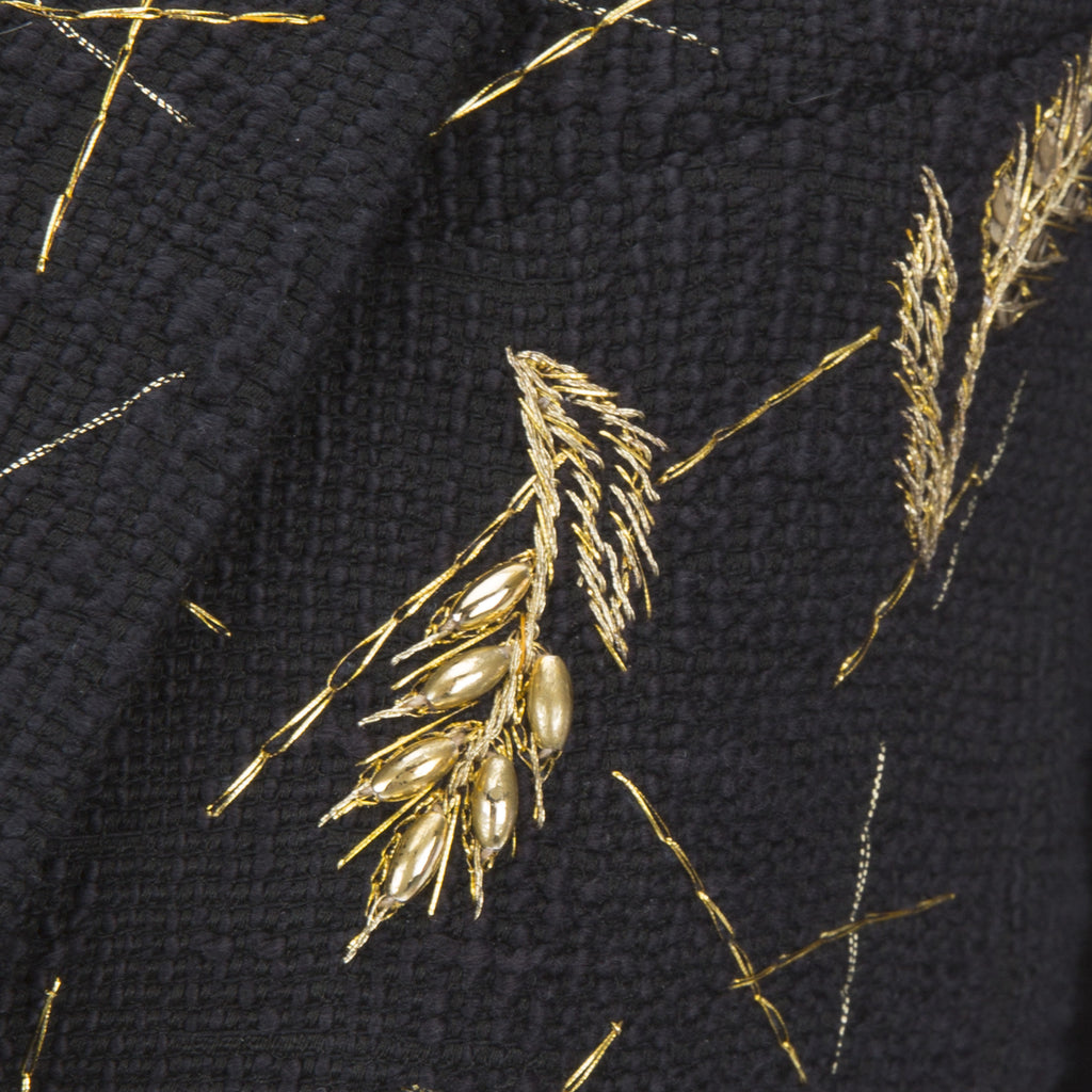 Chanel Amazing Rare Jacket with sheath of wheat hand Embroidery F 38 U –  Afashionistastore