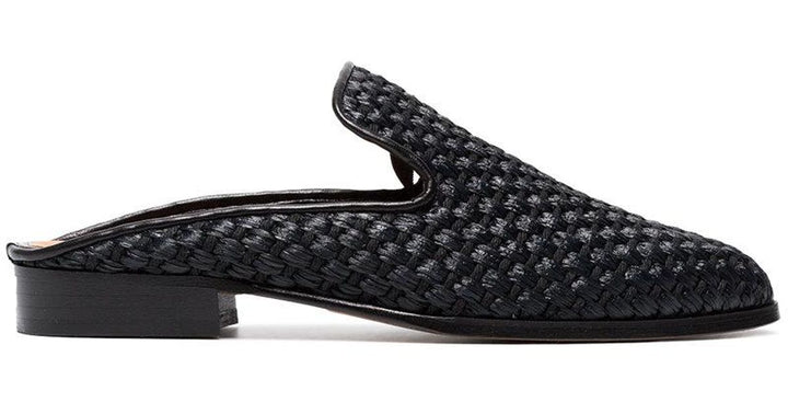 Clergerie Black Aliceop 25 Raffia Mules Trainers Shoes Ladies