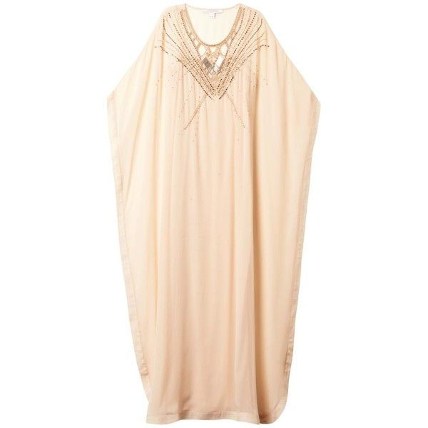 Diane von Furstenberg Clare Beaded Caftan Maxi Dress Size M Medium Lad –  Afashionistastore