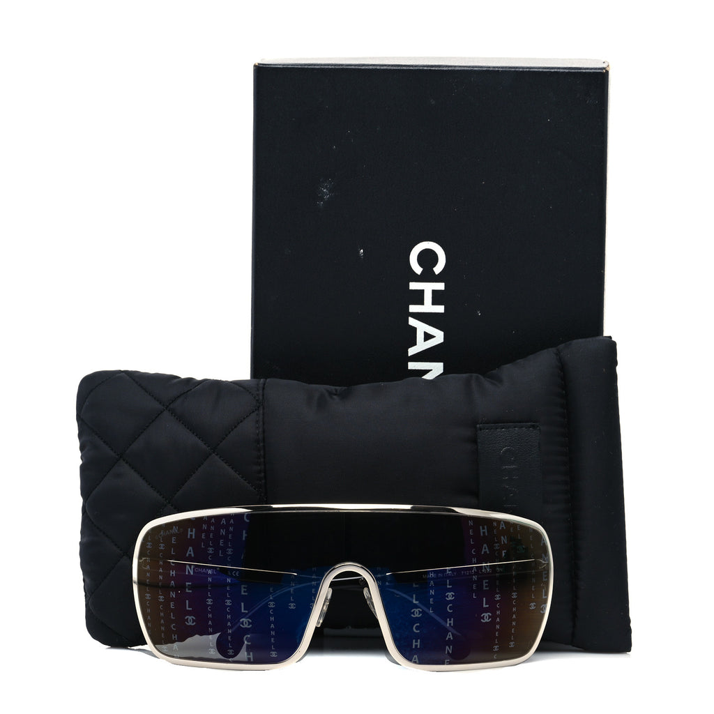 CHANEL Hologram Runway Metal Shield Runway Sunglasses 71213 ladies –  Afashionistastore